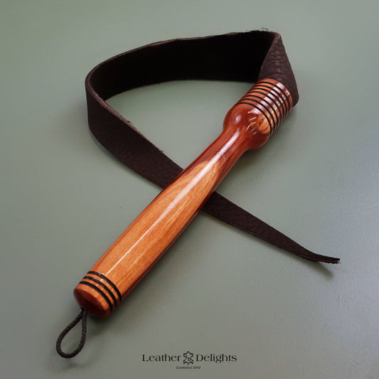 Soft Brown Buffalo Leather Dragon Tail