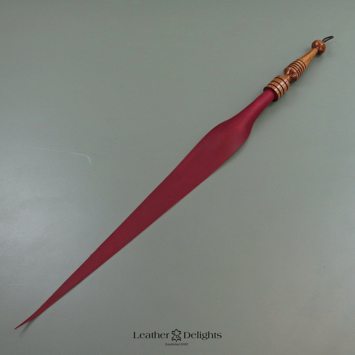 Soft Red Leather Dragon Tail