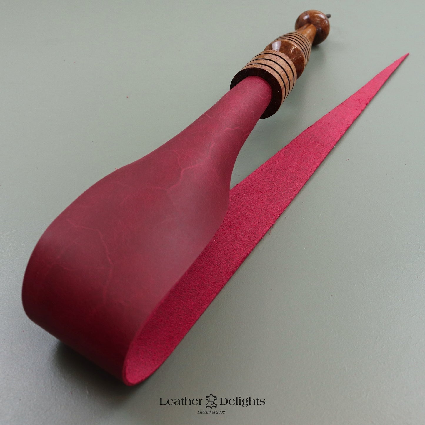 Soft Red Leather Dragon Tail