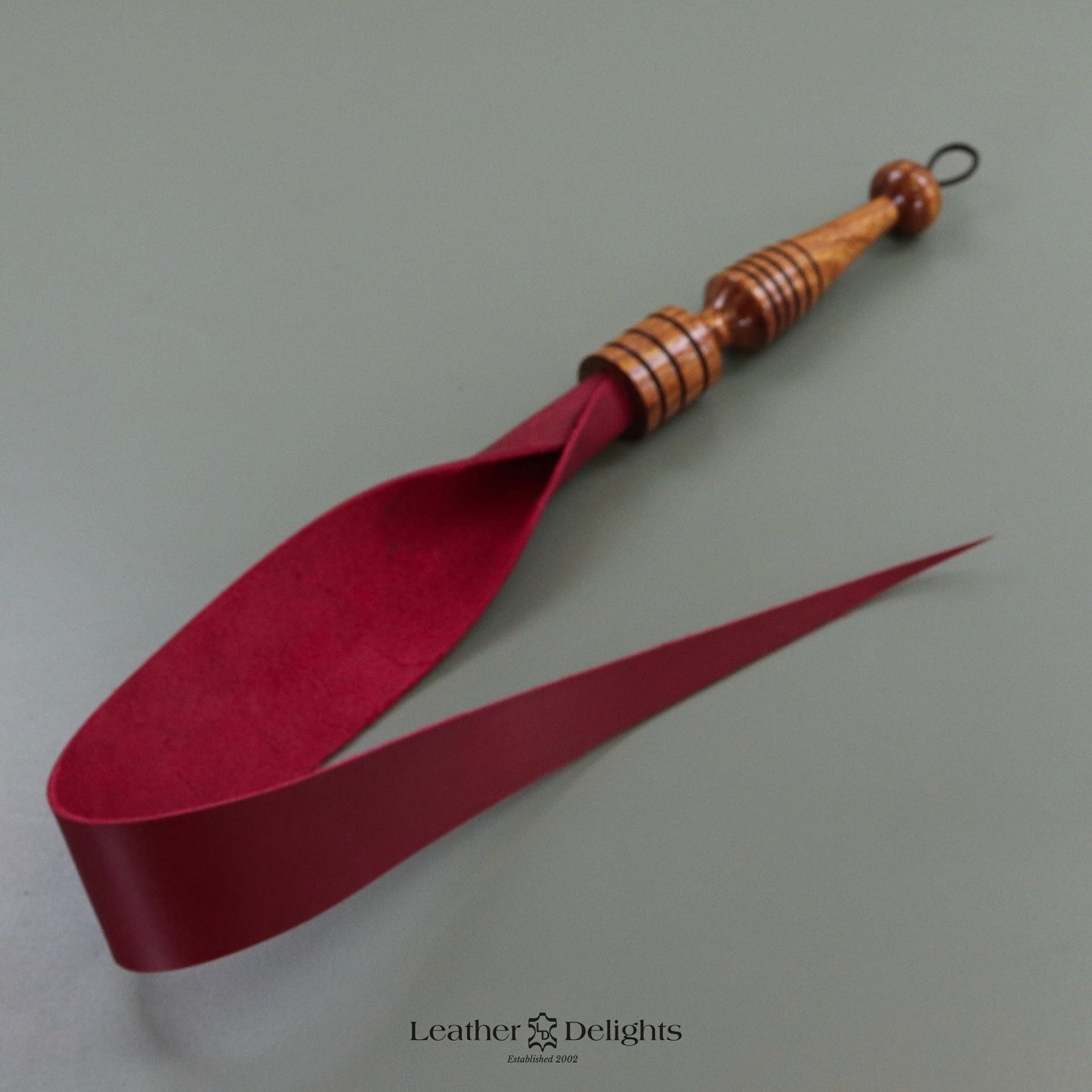 Soft Red Leather Dragon Tail