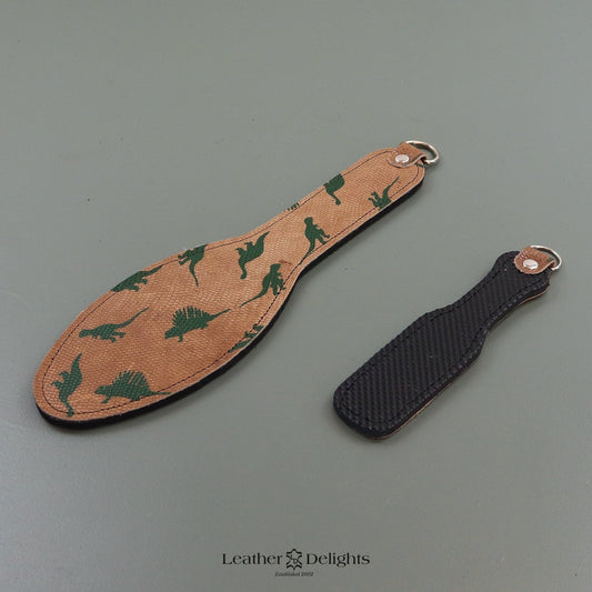 Shoe Sole - Dinosaur Print Leather & Dimpled Rubber