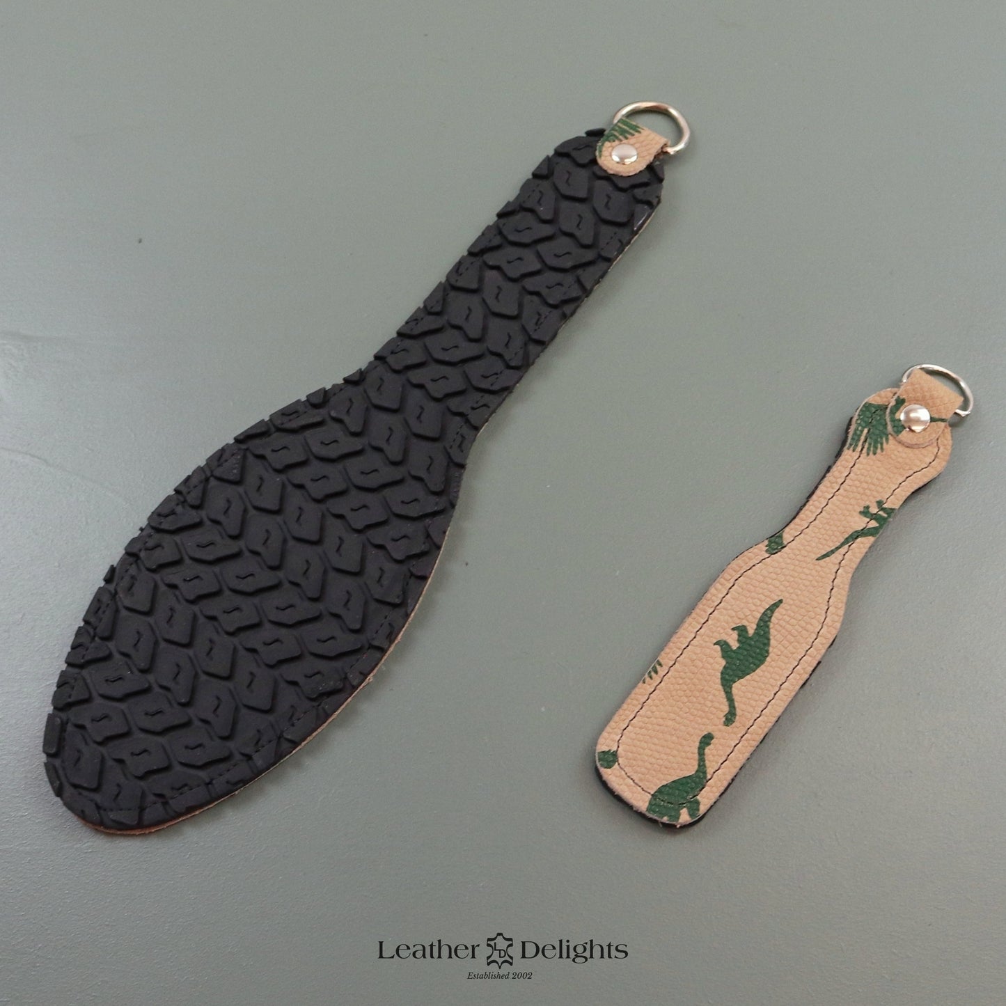 Shoe Sole - Dinosaur Print Leather & Tyre Tread Rubber