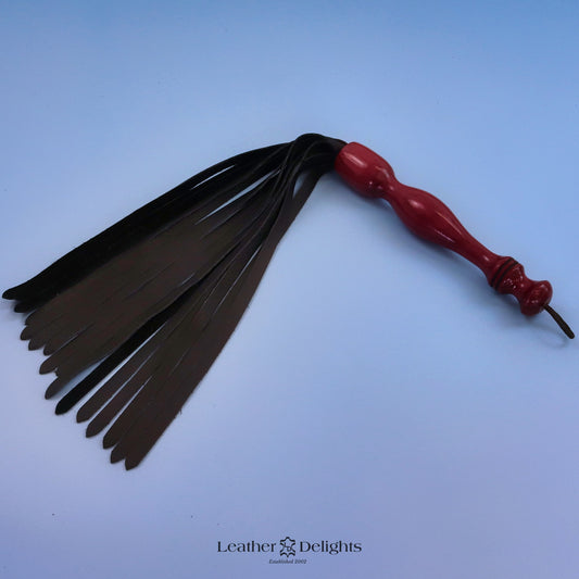 Soft Black Leather Flogger