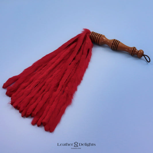 Red Rabbit Fur Flogger