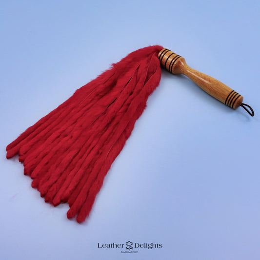 Red Rabbit Fur Flogger