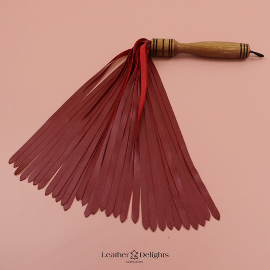 Maroon Lambskin Flogger