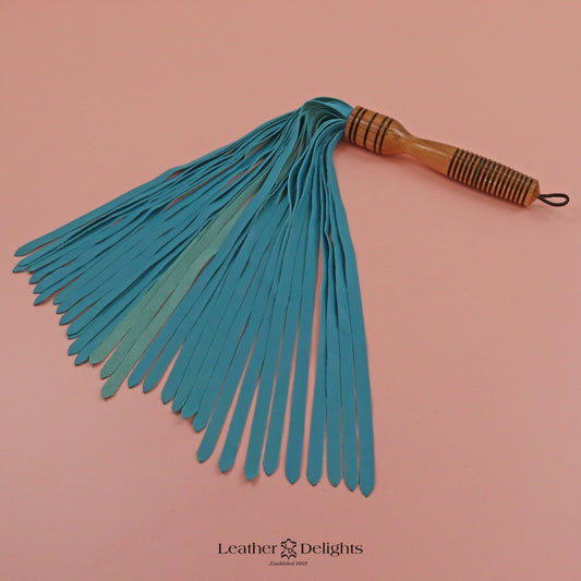 Teal Lambskin Flogger