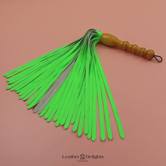 Neon Green Lambskin Flogger