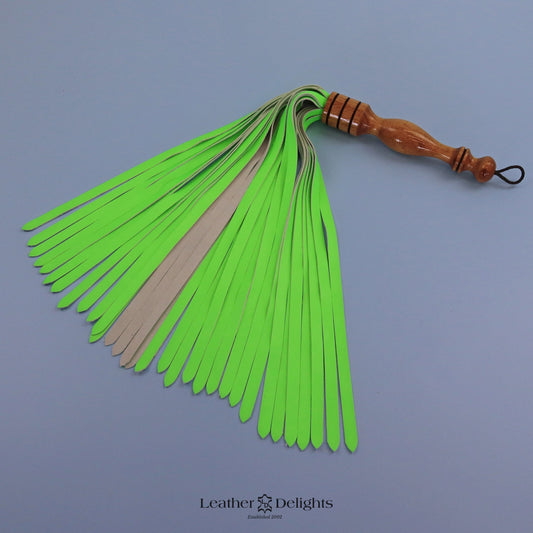 Neon Green Lambskin Flogger