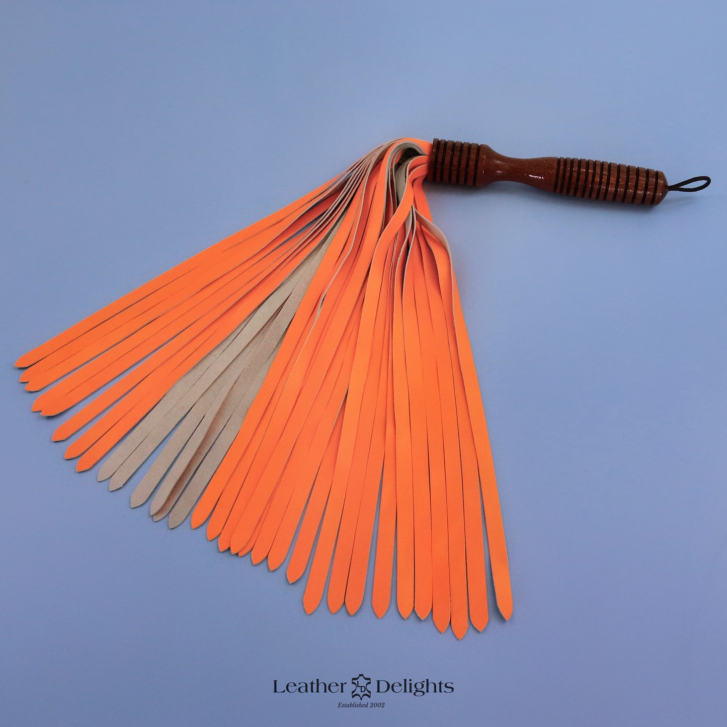 Neon Orange Lambskin Flogger