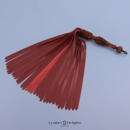 Maroon Lambskin Flogger