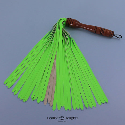 Neon Green Lambskin Flogger