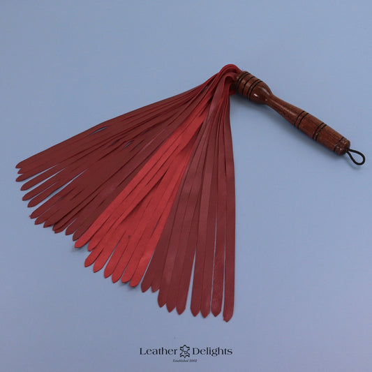 Maroon Lambskin Flogger