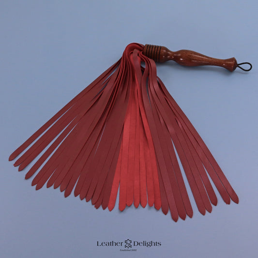 Maroon Lambskin Flogger