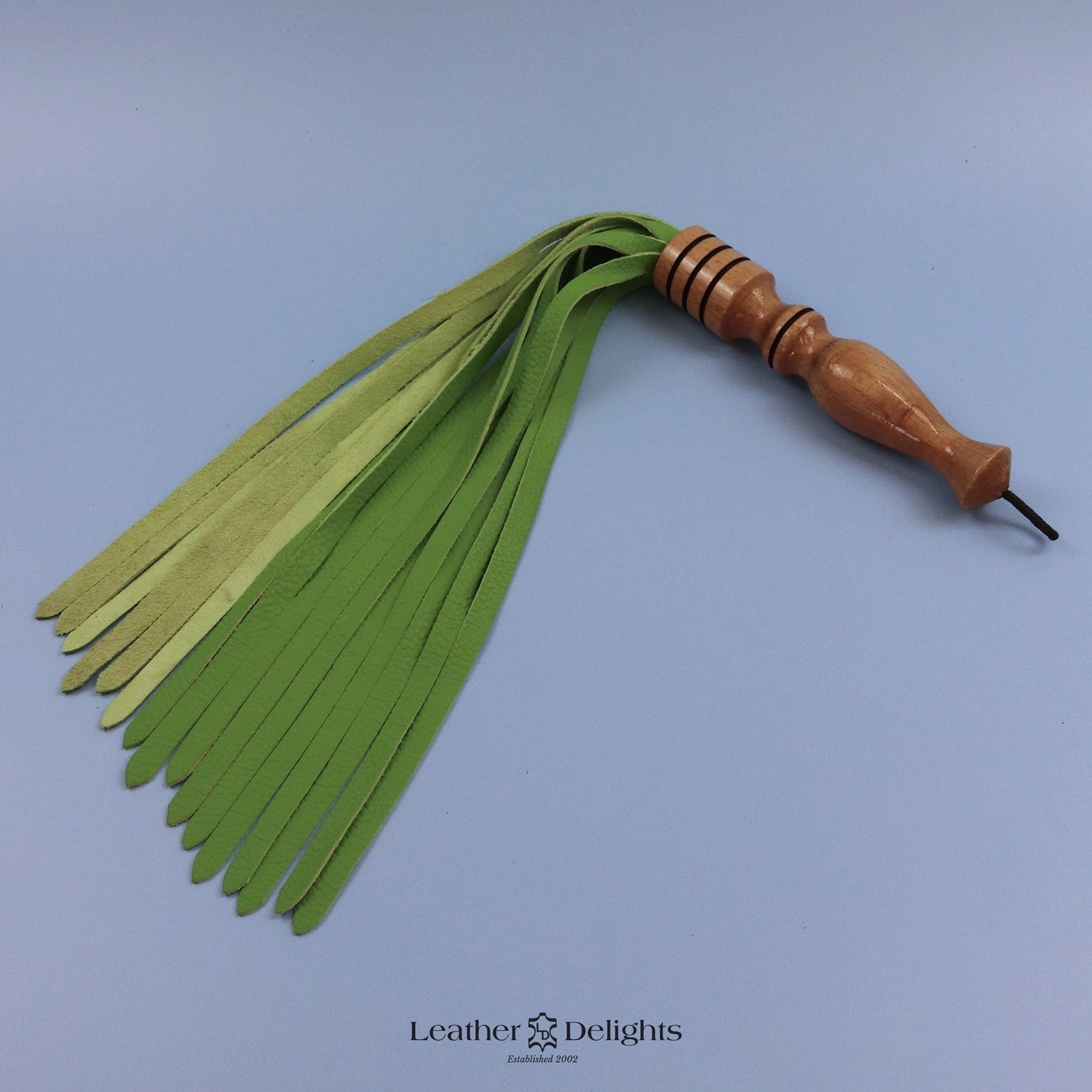 Soft Lime Green Leather Flogger