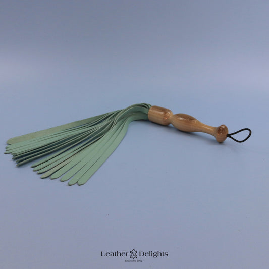 Soft Aqua Leather Flogger