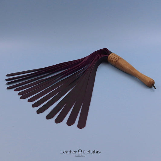 Purple Pull Up Leather Flogger