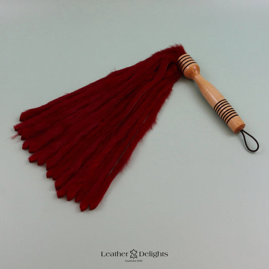 Red Rabbit Fur Flogger