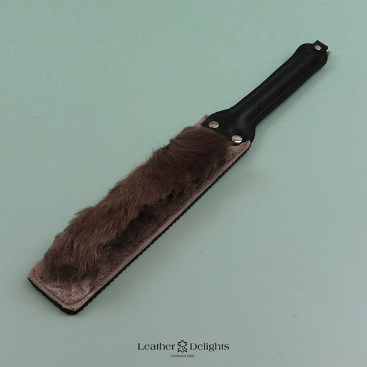 Punishment Paddle - Ripple Rubber & Hair on Hide Reindeer