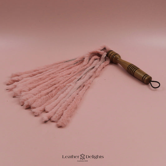 Baby Pink Rabbit Fur Flogger