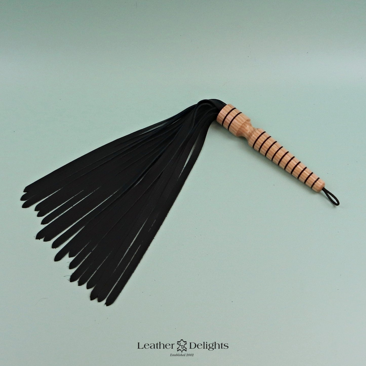 Soft Black Leather Flogger