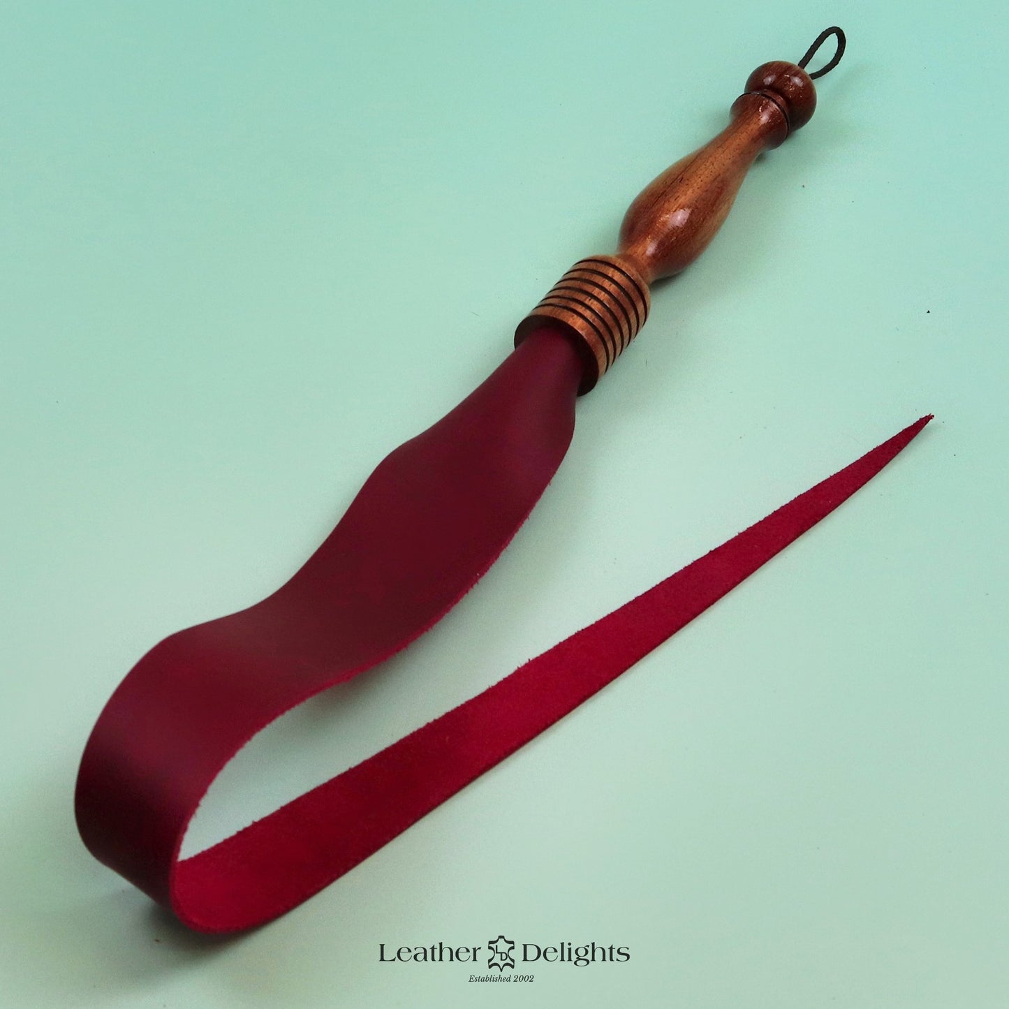 Soft Red Leather Dragon Tail