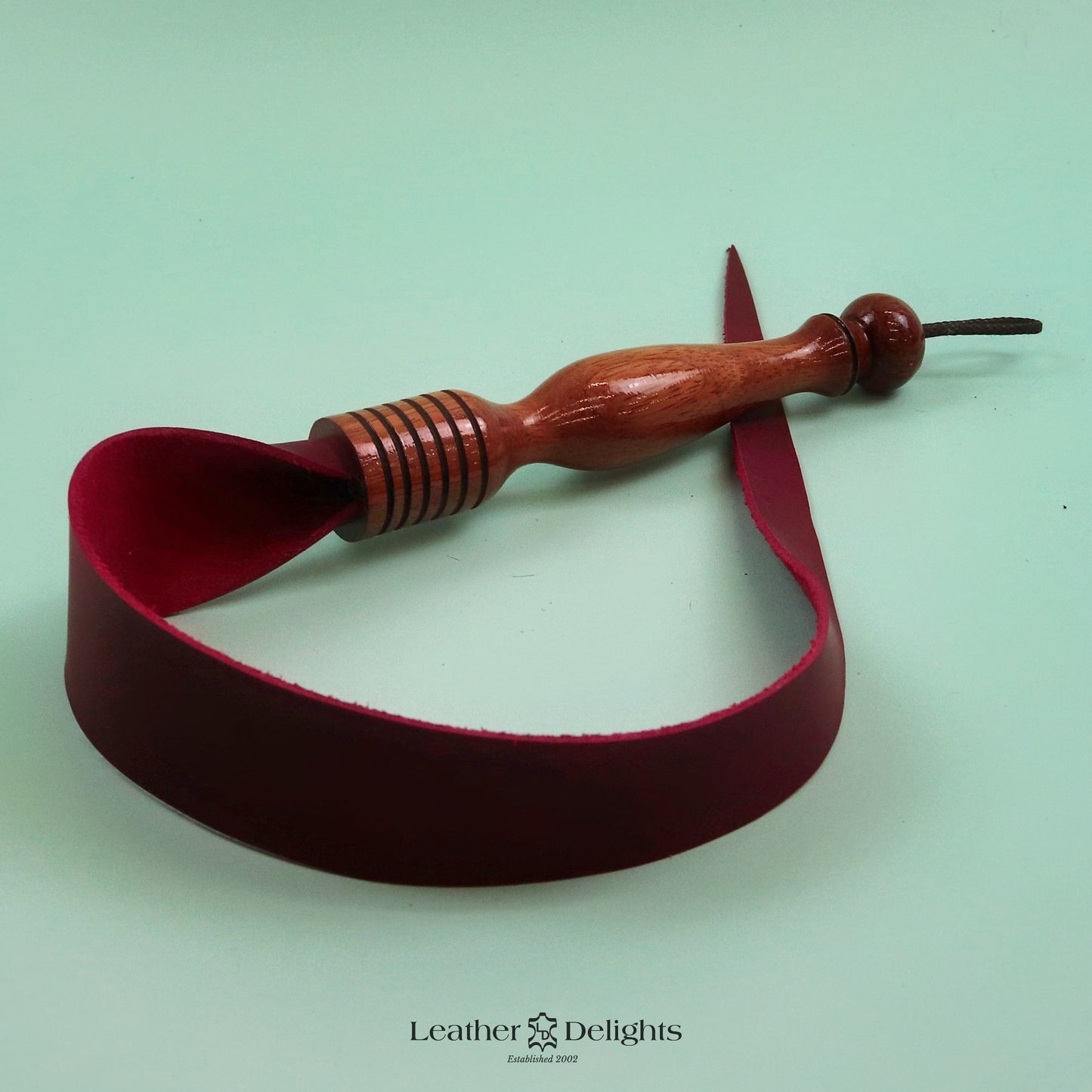 Soft Red Leather Dragon Tail