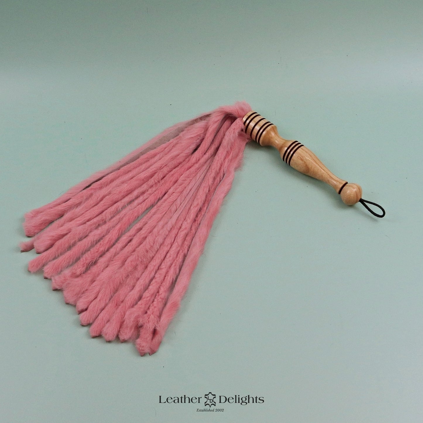 Baby Pink Rabbit Fur Flogger