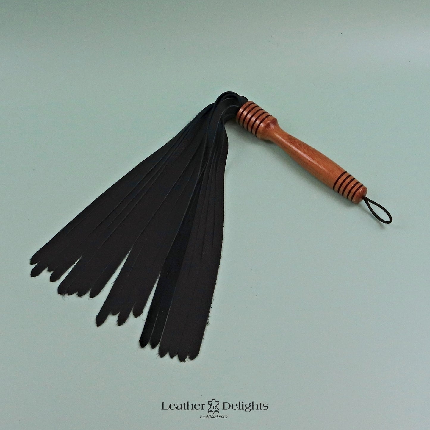 Soft Black Leather Flogger