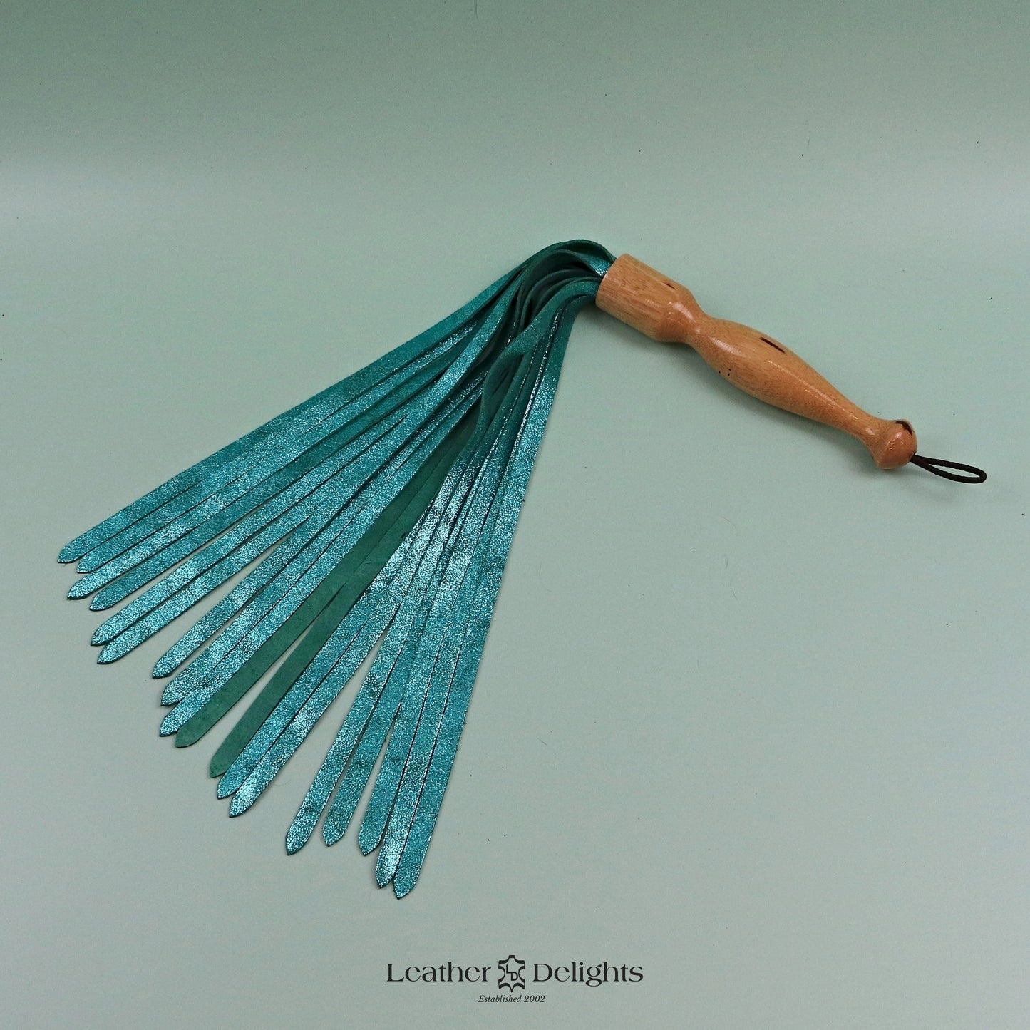 Metallic Jade Suede Flogger