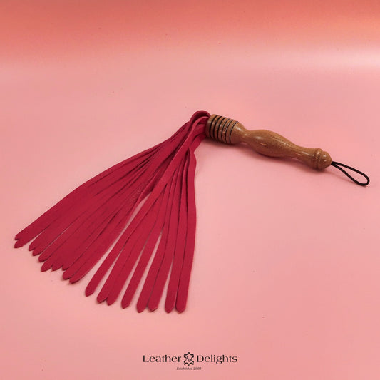 Soft Red Leather Flogger