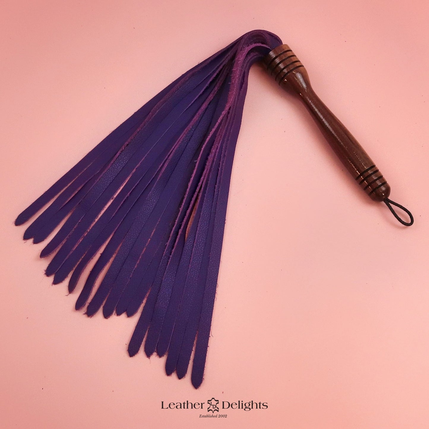 Soft Purple Leather Flogger