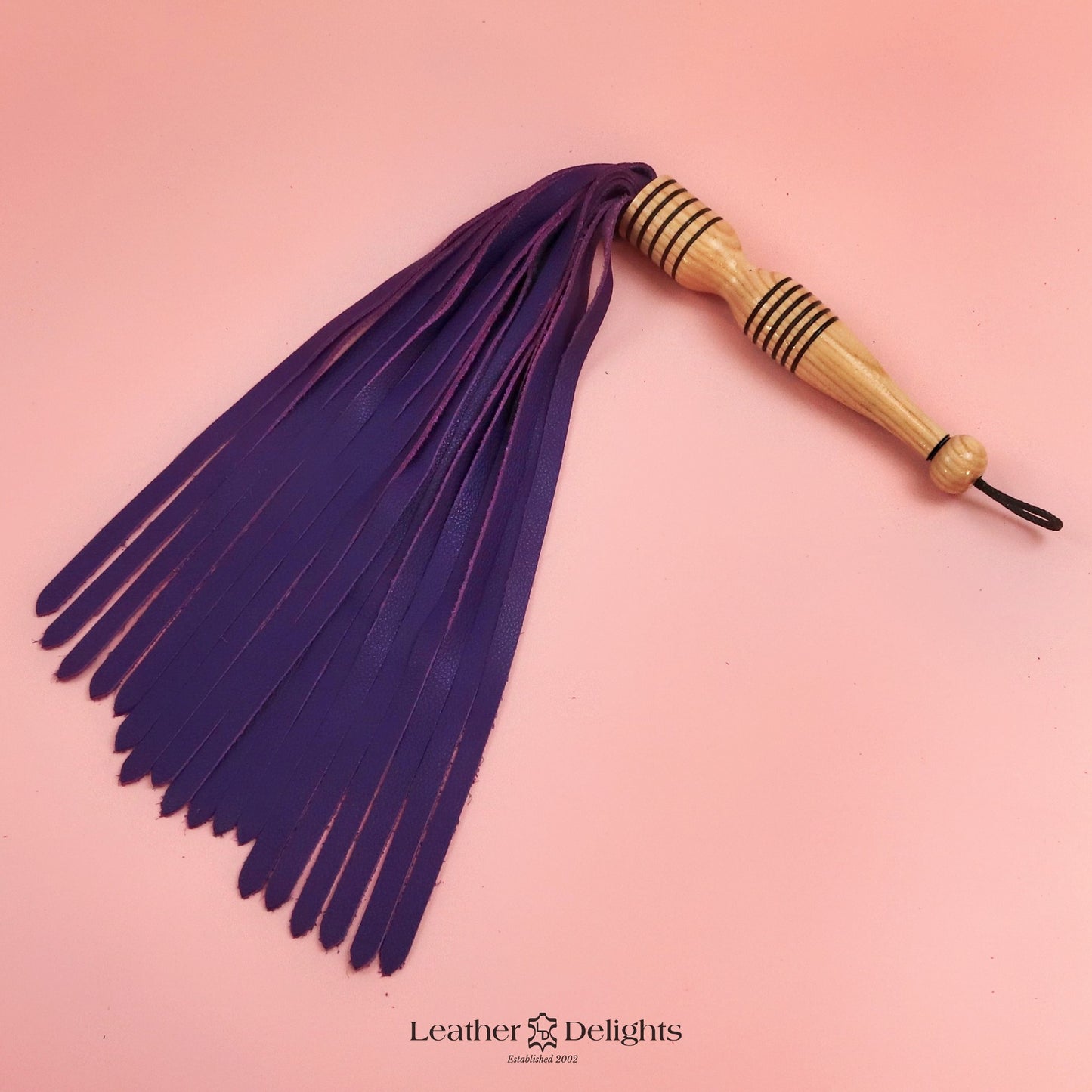 Soft Purple Leather Flogger