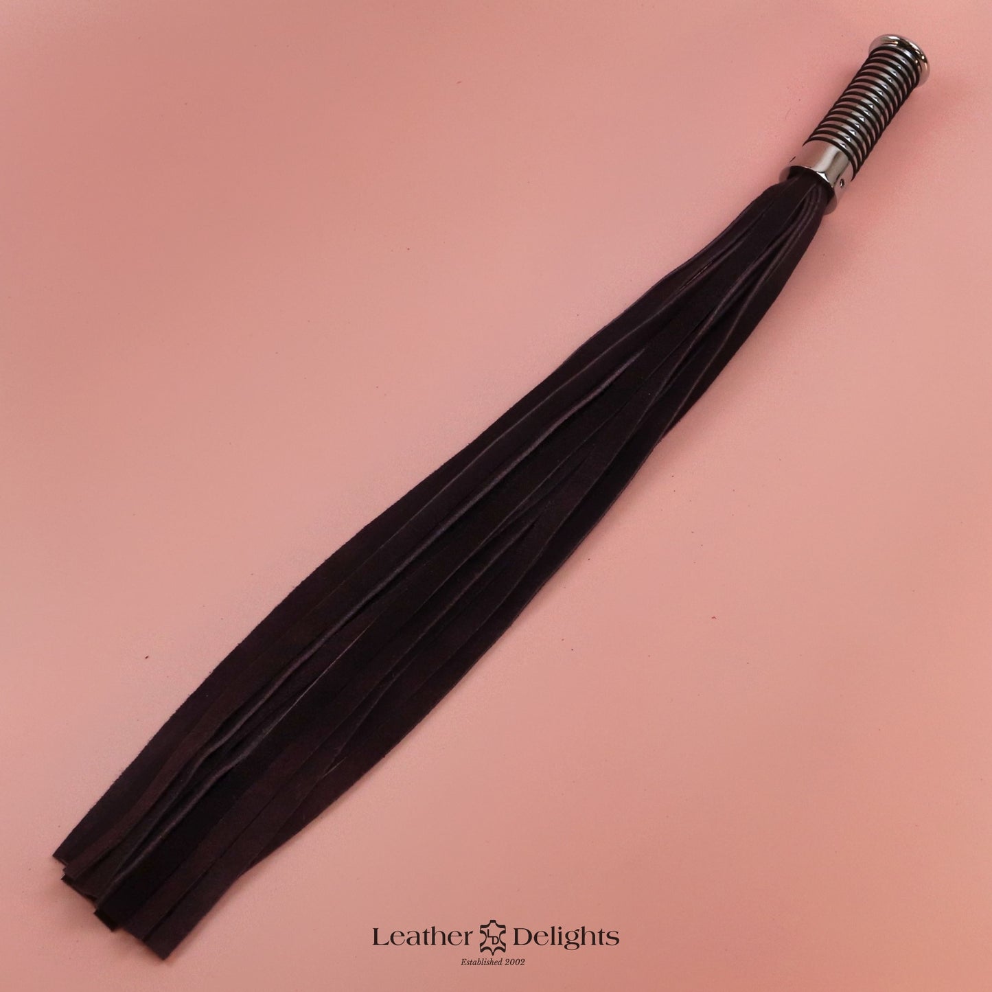 Torture Chamber Flogger - Deep Purple Suede