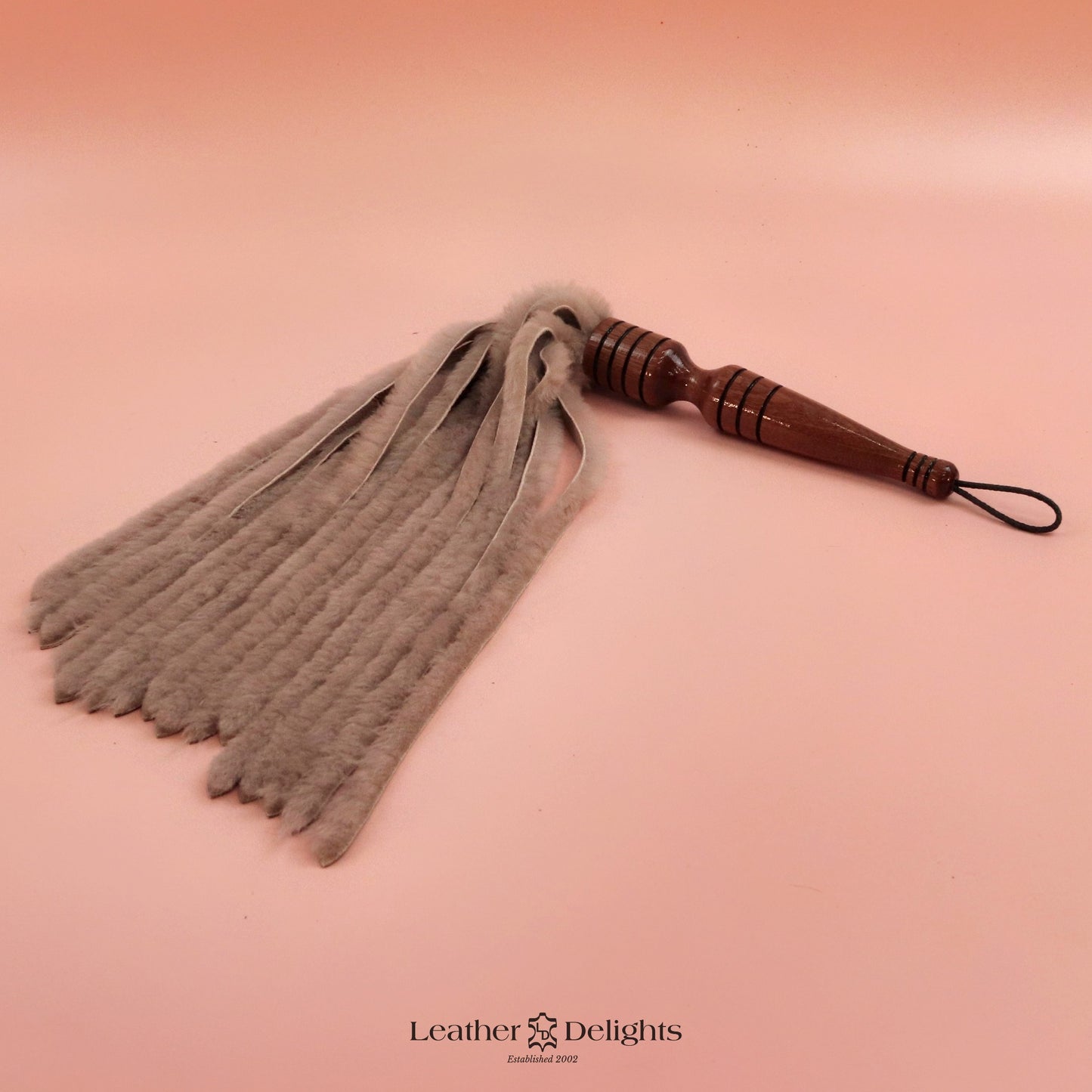 Dusty Grey Sheepskin Flogger