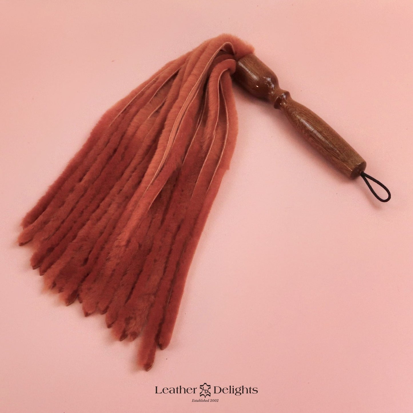 Burnt Orange Sheepskin Flogger