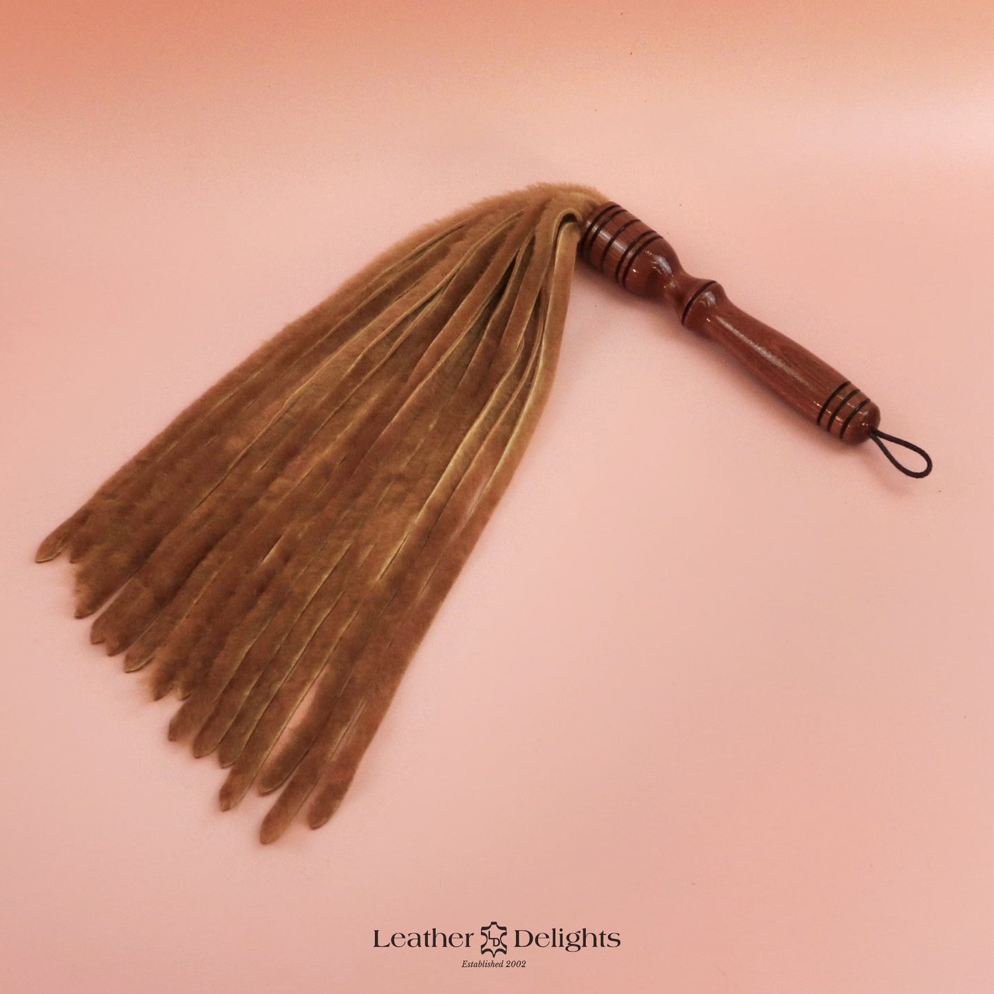 Tan Sheepskin Flogger