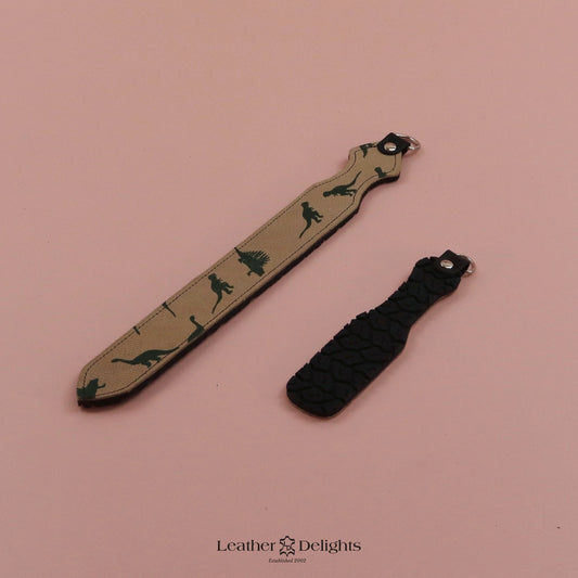 Dagger - Dinosaur Print Leather & Black Tyre Tread Rubber