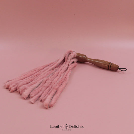 Baby Pink Rabbit Fur Flogger