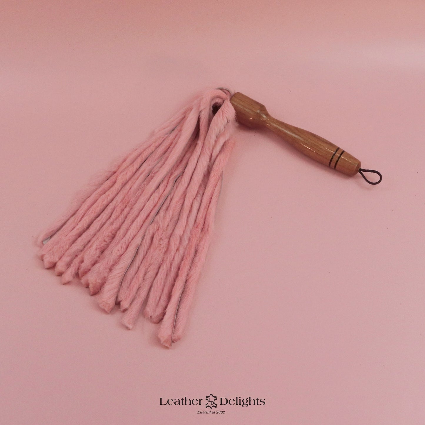 Baby Pink Rabbit Fur Flogger