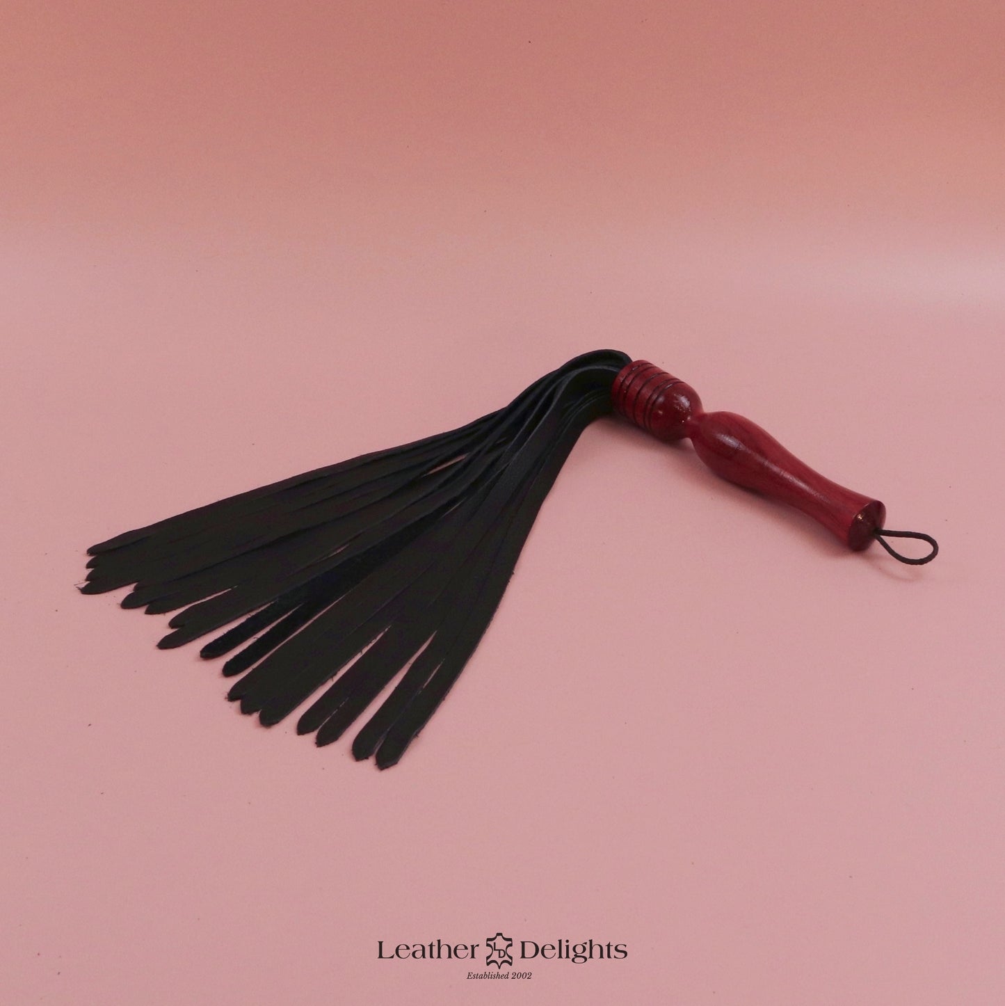 Soft Black Leather Flogger