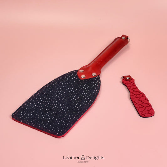 Booty Beater - Stars Suede & Red Tyre Tread Rubber with Red Handle