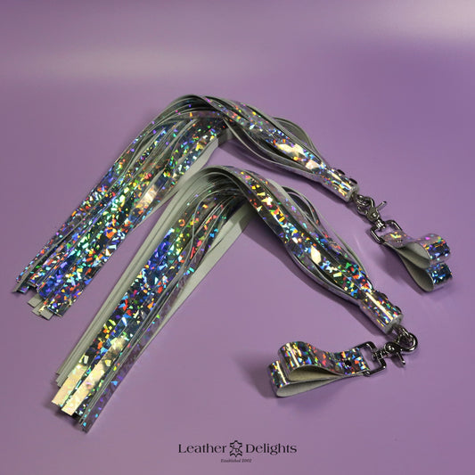 Poi Flogger - Holographic Leather