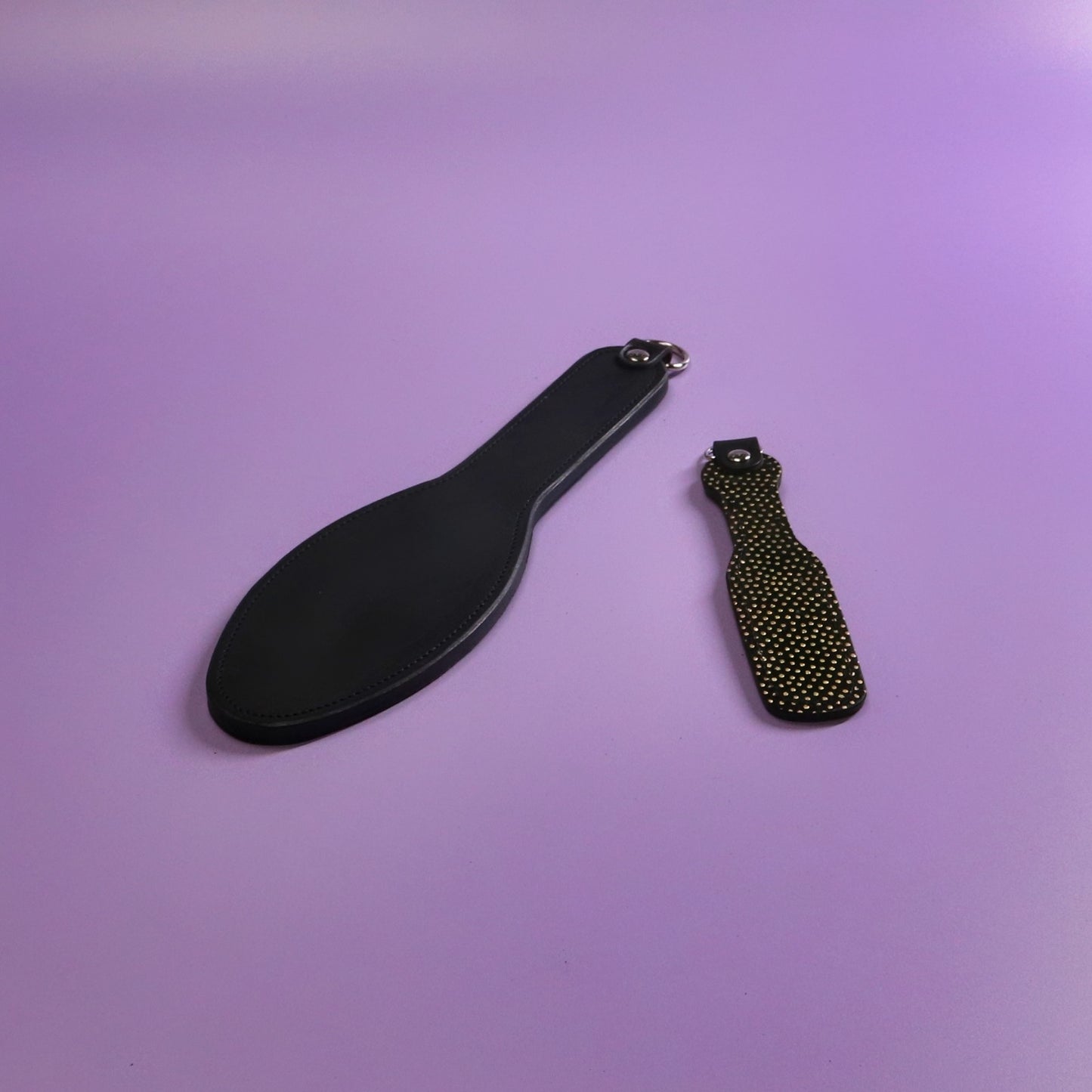 Shoe Sole - Black and Gold Suede & Black Leather