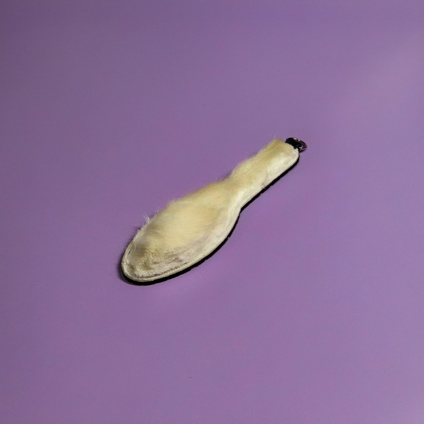 Shoe Sole - Black Tyre Tread Rubber & Hair on Hide Reindeer