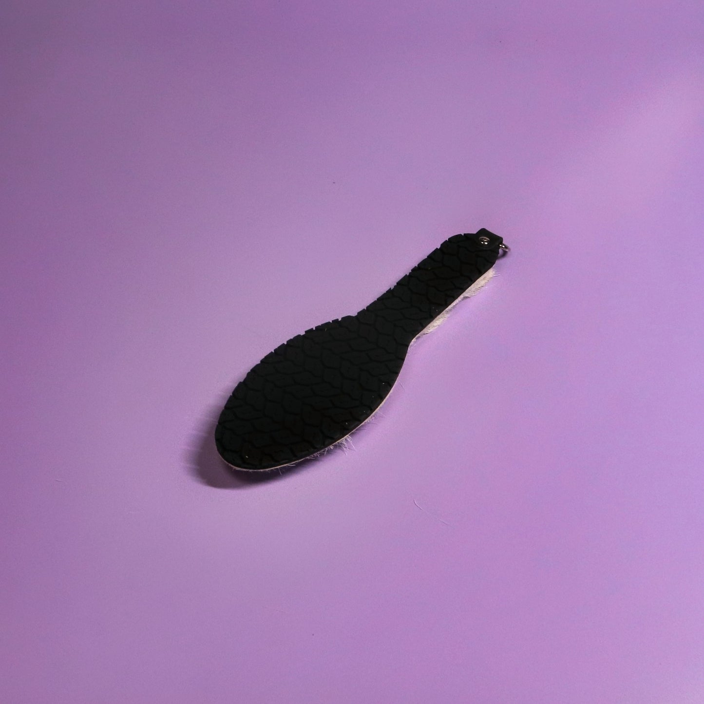 Shoe Sole - Black Tyre Tread Rubber & Hair on Hide Reindeer