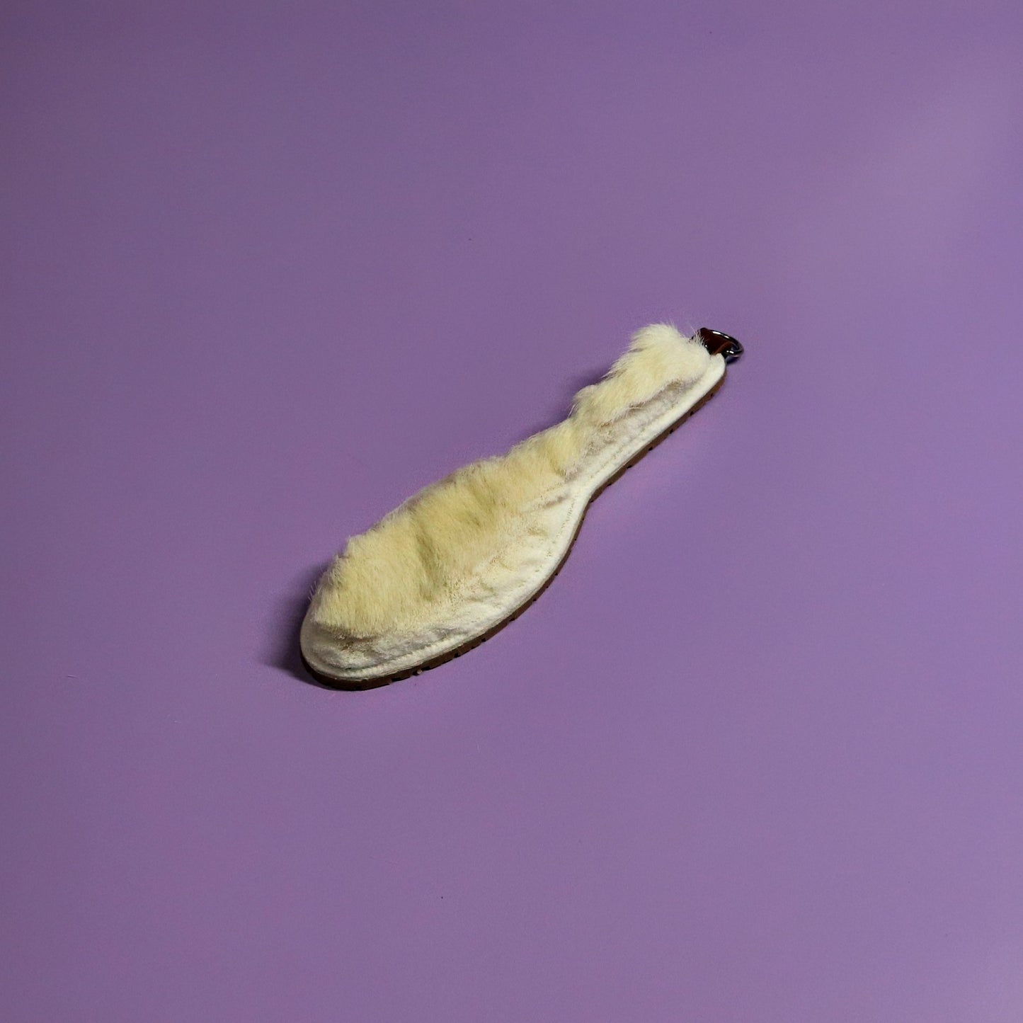 Shoe Sole - Beige Tyre Tread Rubber & Hair on Hide Reindeer