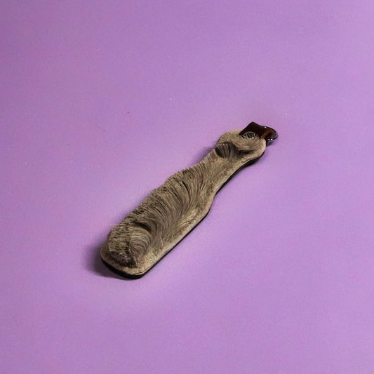 Mini Paddle - Brown Leather & Hair on Hide Reindeer