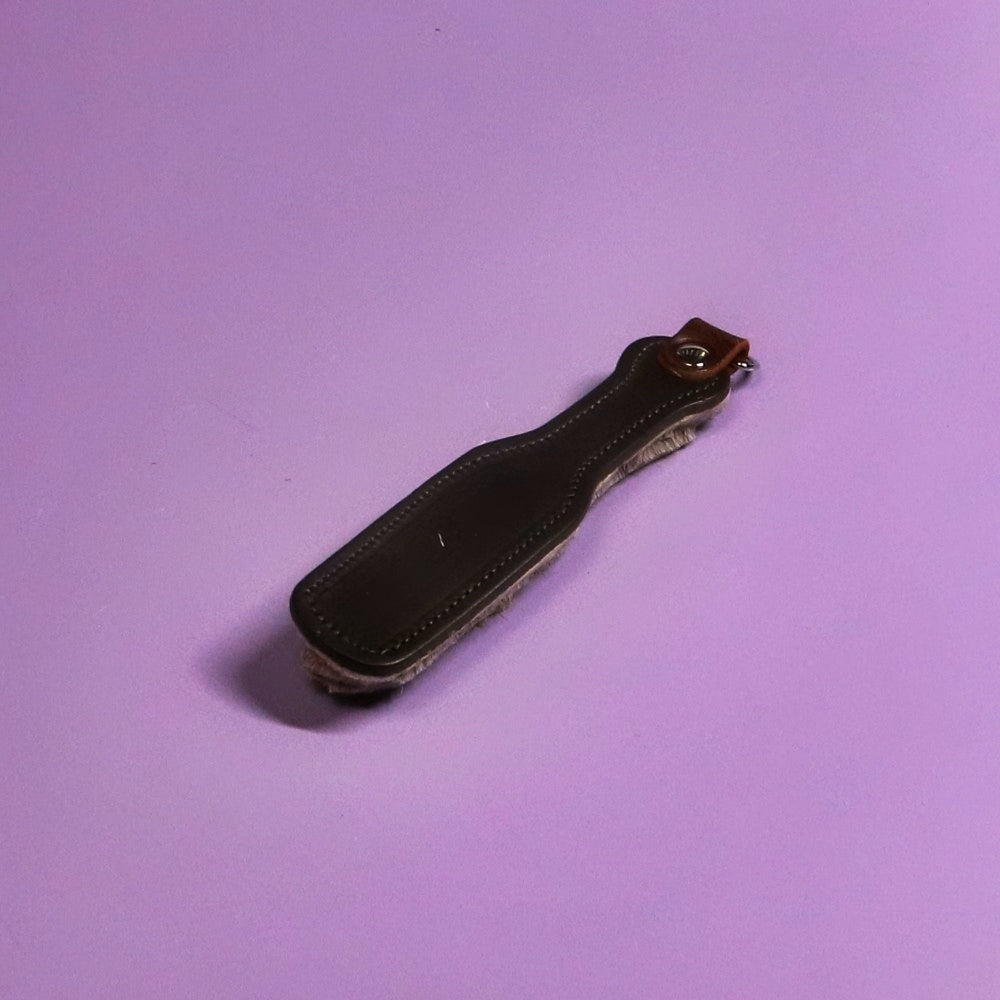 Mini Paddle - Brown Leather & Hair on Hide Reindeer