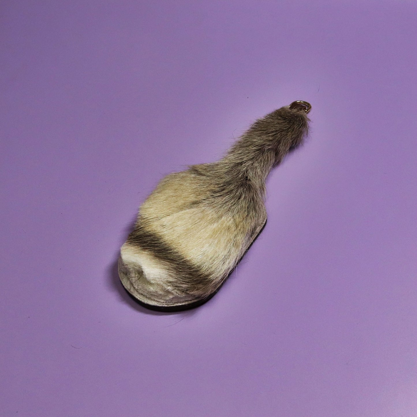 The Attitude Adjuster - Brown Leather & Hair on Hide Reindeer with Brass Hardware